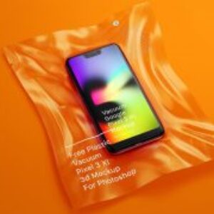 Vacuum Plastic Pixel 3 XL Mockup